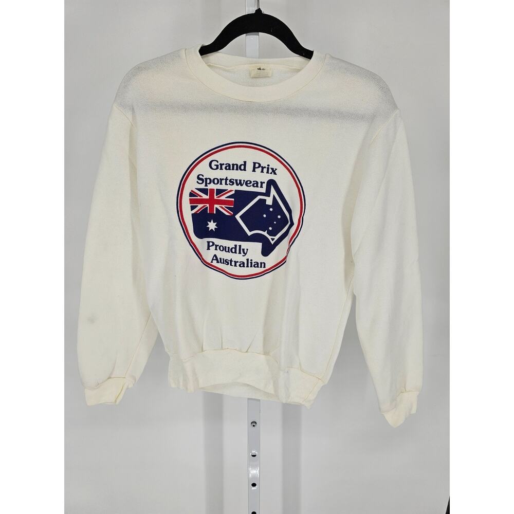 Vintage Grand Prix Sportswear Womens Sz L Crew Neck Sweatshirt Australia